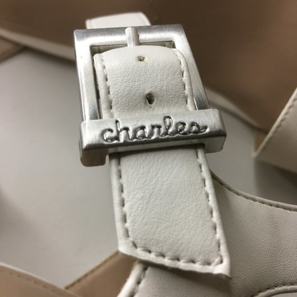 CHARLES BY CHARLES DAVID "Lambert" Cork heeled sandal - Picture 8 of 14